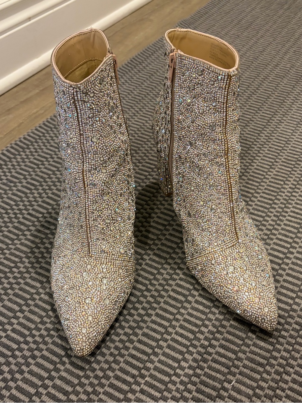 Betsey Johnson Cady Rhinestone Embellished Boots - Picture 2 of 6